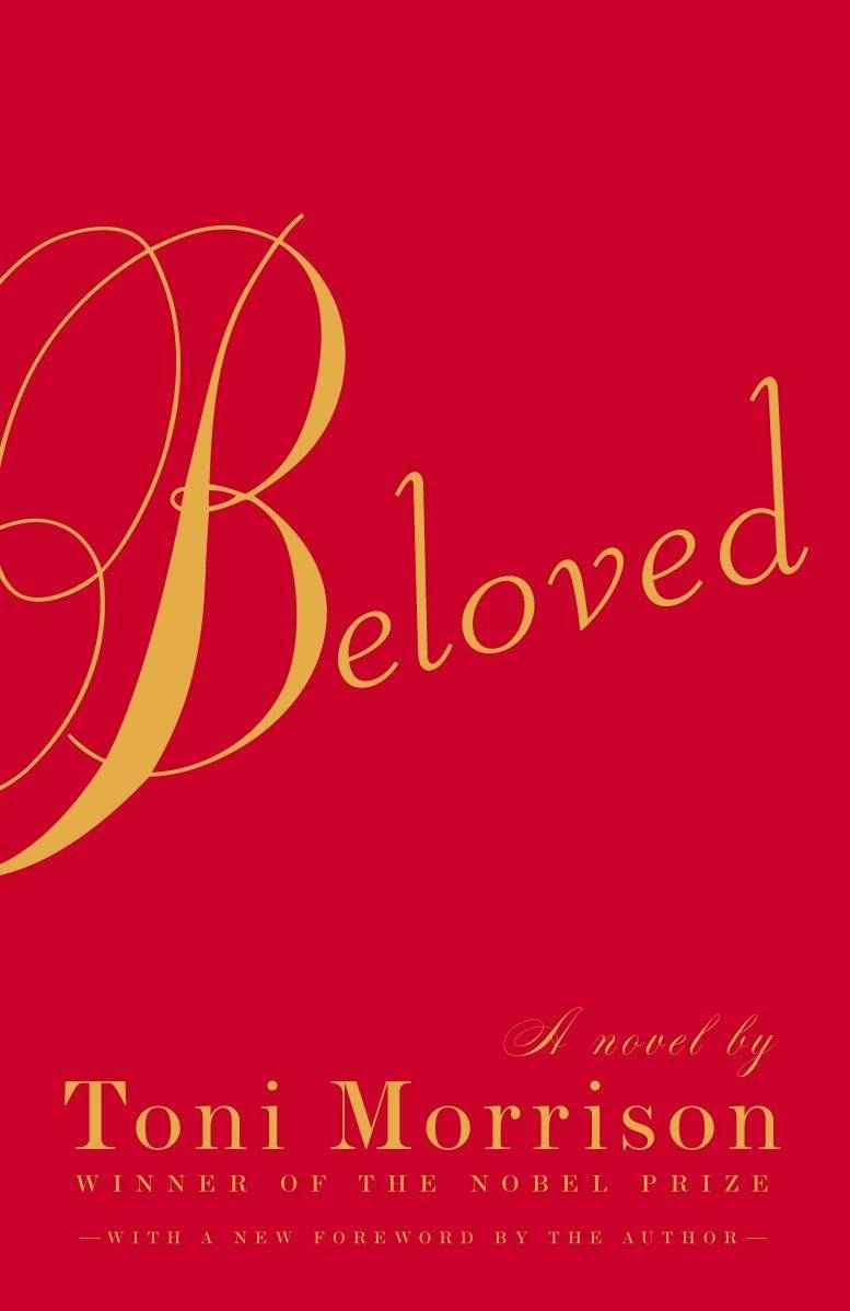 Red book cover with yellow script font